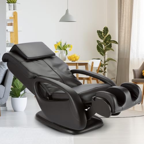Human Touch WholeBody 7.1 Living Room Recliner Massage Chair - Full Body Professional Grade Personal Massage - Relaxation w Heat for Targeted Stress + Muscle Pain Relief with Foot Calf - Black Human Touch
