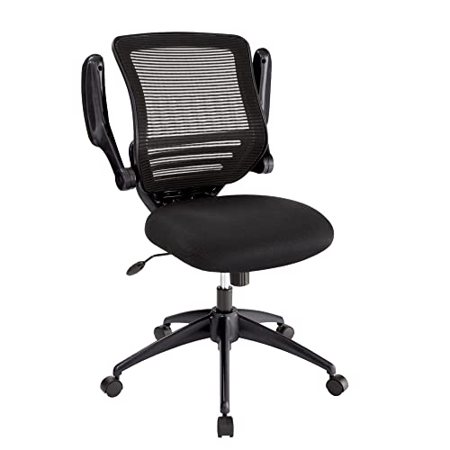 Realspace® Calusa Mesh Mid-Back Chair, Black Realspace