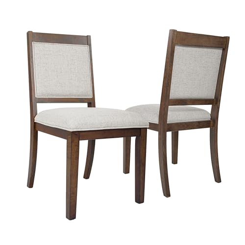 HomePop Classic Parsons Dining Chairs, Neutral Textured Solid (Set of 2) HomePop