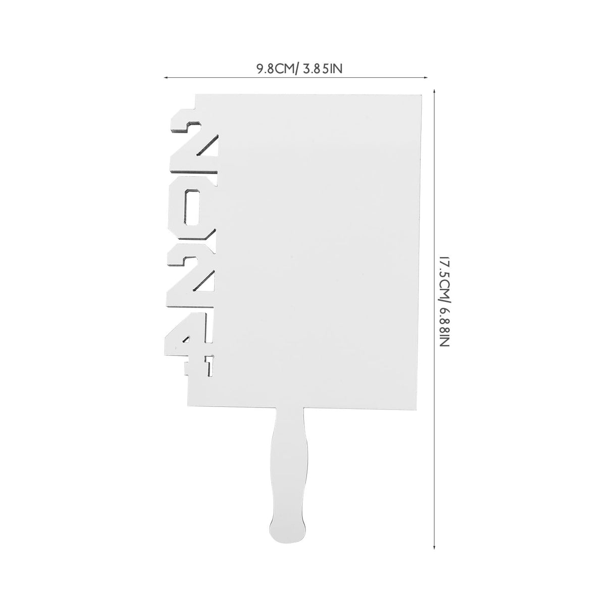 Ciieeo 5pcs Graduation Decoration Fan Picture Frame Graduation Picture Centerpieces Sublimation Photo Blanks Grad Decoration 2024 Graduation Frame Photo Frame Handheld White Ciieeo