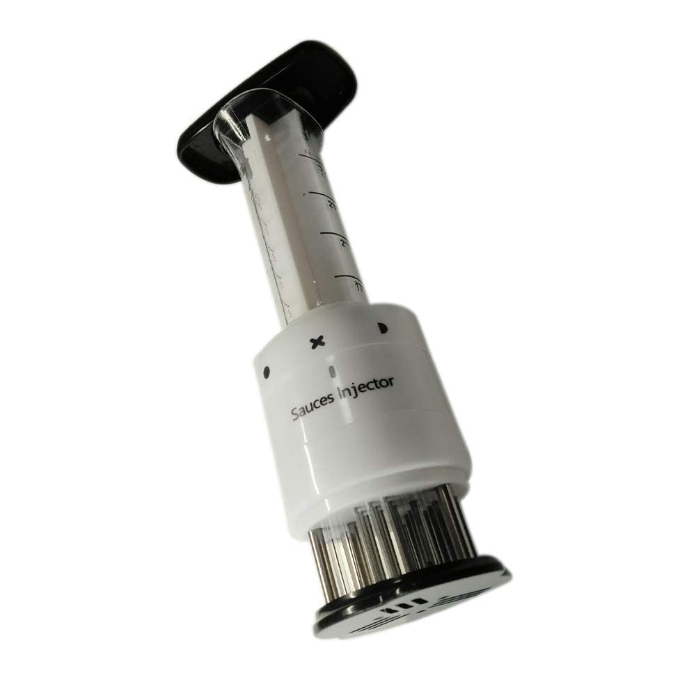BLUE ELF Sauce Injector Marinator and Meat Tenderizer 30 Stainless Steel Needles NEW BLUE ELF