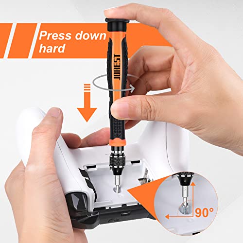 JOREST 38Pcs Small Precision Screwdriver Set with Torx T5, T6, Y00, Mini Repair Tool Kit for Macbook, Computer, Laptop, iPhone, PS4 PS5, Xbox, Switch, Eyeglasses, Watch, Ring Doorbell, Electronic, etc Jorest
