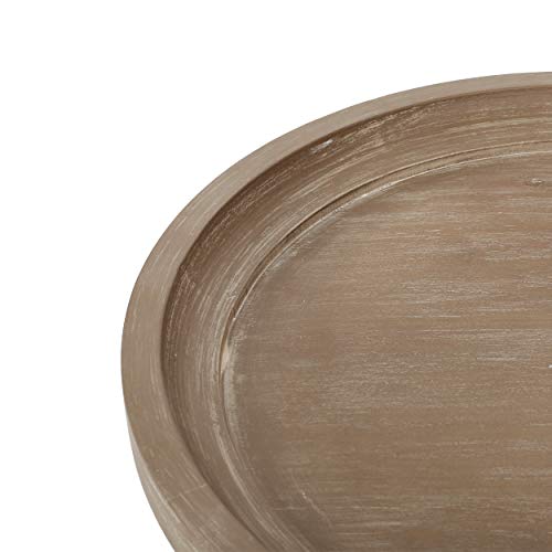 Christopher Knight Home Estelle French Country Accent Table with Round Top, Natural + Distressed White Christopher Knight Home