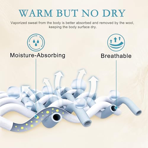 YOUR MOON Summer Lightweight Wool Comforter Twin Size- Breathable & Thin Duvet Insert for Hot Sleepers, 100% Australian Wool Filling 100GSM with Pure Cotton Shell (White) YOUR MOON