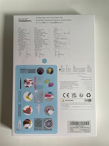 JUYA Quilling Paper and Tools Classic Set QK10 (Blue, Have Glue) JUYA