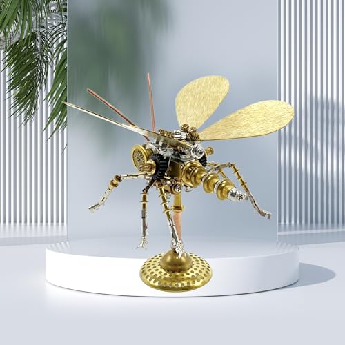 3D Metal Puzzle, Steampunk Butterfly Insect Bug Mechanical Model, Making Kit DIY Projects Metal Building Adult Hobby Kits for Men for Birthday(Butterfly-HD5)