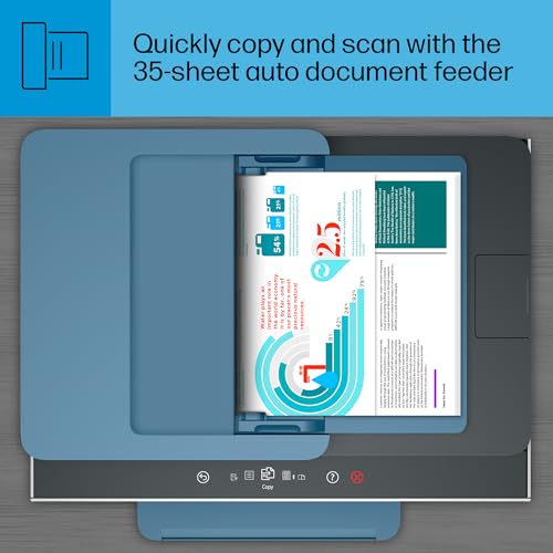 HP Smart Tank 7602 Wireless All-in-One Ink Tank Printer with 2 years of ink included,Print, scan, copy, fax, Best-for-home, Refillable ink tank (28B98A) HP
