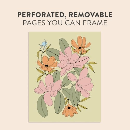 The Plant Lady: A Floral Coloring Book with Succulents and Flowers B Blue Star Press