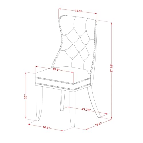 East West Furniture DODA9-MAH-32 9 Piece Dining Table Set Contains a Rectangle Kitchen Table with Butterfly Leaf and 8 Padded Chairs, 42x78 Inch, Mahogany East West Furniture