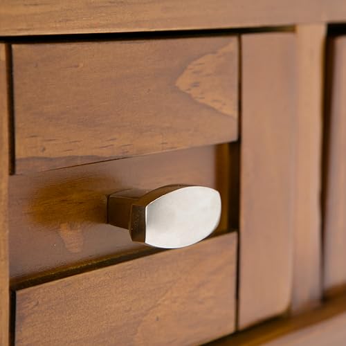 SIMPLIHOME Warm Shaker SOLID WOOD Rustic Modern 48 inch Wide Home Office Desk, Writing Table, Workstation, Study Table Furniture in Light Golden SIMPLIHOME