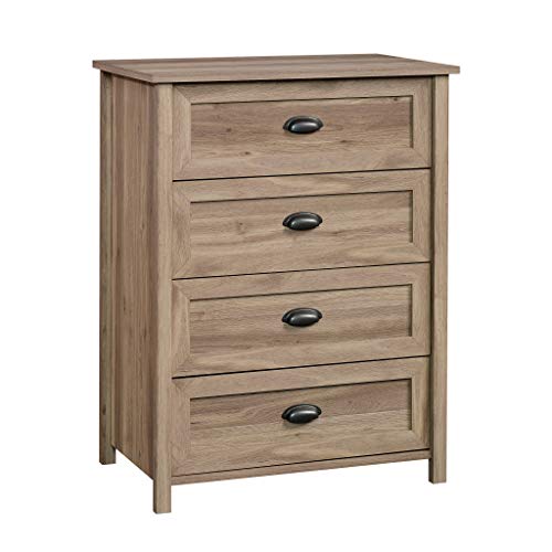 Sauder County Line 4 Drawer Chest, Salt Oak finish Sauder