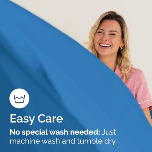 Twin Fitted Bed Sheet - Bottom Single Fitted Sheet Only - Soft Hotel Luxury Bedding w/ 8-16 Inch Deep Pockets - Breathable, Cooling & Wrinkle Free - Easy-Care, Fade and Shrink Resistant - Royal Blue CGK Unlimited