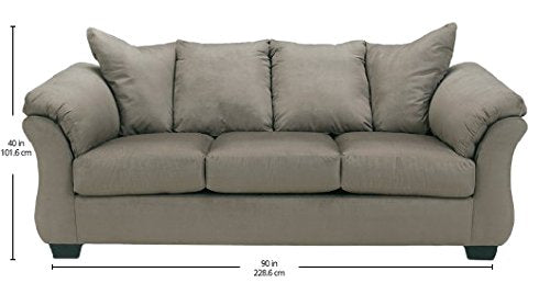 Signature Design by Ashley Darcy Casual Plush Sofa, Grayish Brown Signature Design by Ashley