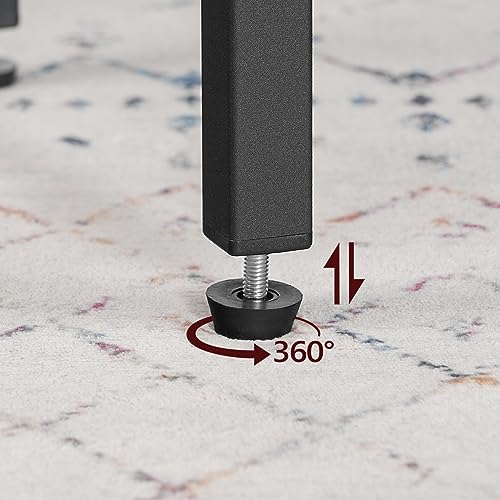 MAHANCRIS Bar Stools, Set of 2 Bar Chairs, Kitchen Breakfast Bar Stools with Footrest, 25.8" Dining Stools, Rectangular Industrial Bar Chairs, for MAHANCRIS