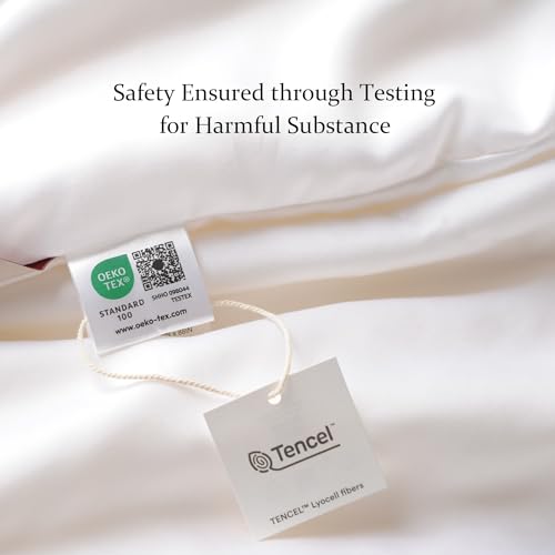 CUDDLE DREAMS Lightweight Silk Filled Comforter for Summer, Detachable Tencel Duvet Cover for Easy Care, Naturally Breathable (White, Twin) CUDDLE DREAMS