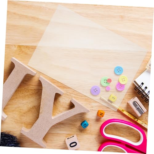 Unomor 10pcs Sheets Shrink Film Hot Crafts for Maker Heat Shrinkable Jewelry Art Wrapping Shrinking Key Making Supply Handicraft Supply Material Bops Transparent Unomor