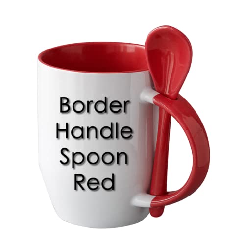 Generic, 12pcs Sublimation 12oz Coffee Mugs With Spoons Blanks, 6 Color to Choose From, Black, Blue, Brown, Orange, Pink, and Yellow. Generic