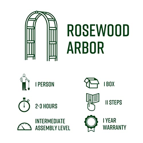 Rosewood 47"W x 89"H Cedar Arbor Vita