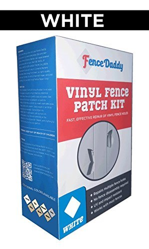 Vinyl Fence Post Repair Kit (Alternative to Replacement Vinyl Fence Panels, Posts, Pickets, Sections, Rails and Parts) White Fence Daddy Kit Fence Daddy