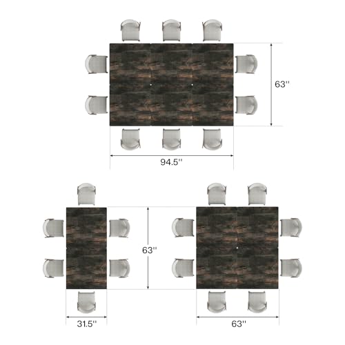 Tribesigns 31.5" Square Conference Table, Small Wooden Meeting Table for 2-4 People, Compact Office Table for Small Spaces, Seminar Room Tribesigns