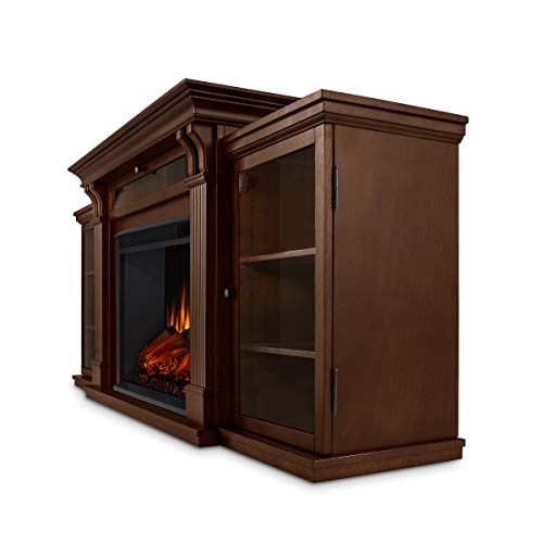 Real Flame Calie 67" Electric Fireplace TV Stand for TVs up to 65 inches, Entertainment Center with Adjustable Shelves and Storage, TV Stand for Living Room and Bedroom, Remote Control, Timer Real Flame