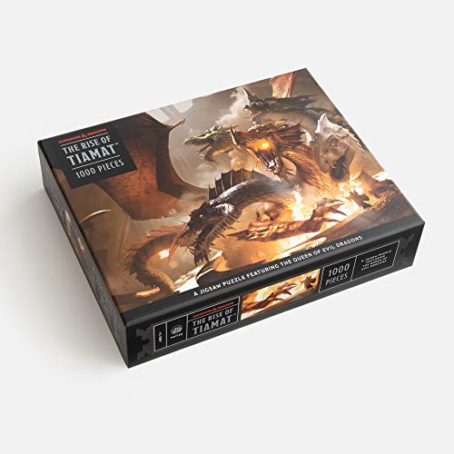 Clarkson Potter The Rise of Tiamat Dragon Puzzle (Dungeons & Dragons): 1000-Piece Jigsaw Puzzle Featuring The Queen of Evil Dragons: Jigsaw Puzzles for Adults CROWN