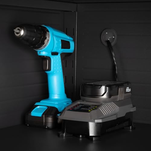 Seville Classics UltraHD Solid Steel Lockable Metal Storage Cabinet Locker Organizer w/Adjustable Shelves for Garage, Warehouse, Office, Classroom, Seville Classics