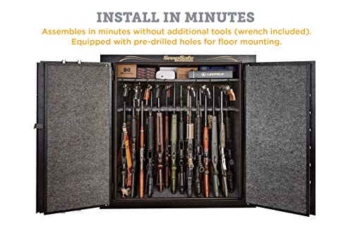 SnapSafe Super Titan XL Double Door Modular Gun Safe, Model 75014 - Secure Heavy Duty Safe Ideal as a Firearm Safe, Gun Vault, Home Safe for Valuables - Gun Safe with Electronic Lock, Fire Protection SnapSafe