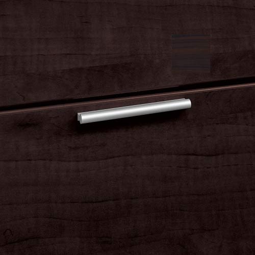 NBF at Work U Shaped Desk for Home and Office - Office Desk with Reversible Bridge - File Cabinet with Two Drawers - Gray Finish Executive Desk - Computer Desk with Durable Laminate Surface(71" W) nbf signature series