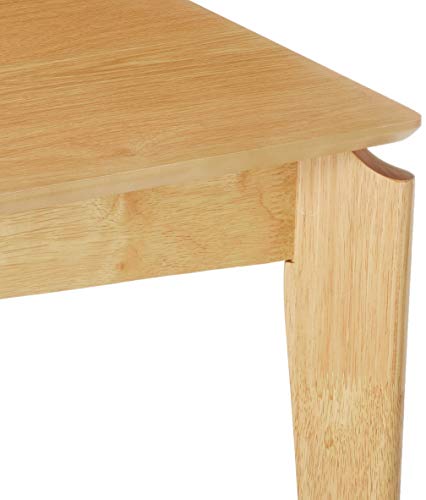 Christopher Knight Home Alma Dining Table, 6-Seater, Rubberwood with Walnut Veneer, Mid-Century, Natural Oak Finish Christopher Knight Home