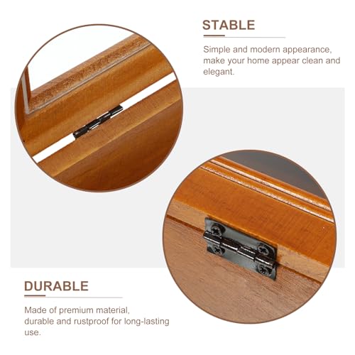 Shadow Box Small Curio Cabinet: Wooden Display Shelves Deep Memory Box Display Case Cabinet Display Shelf for Collectibles Keepsake Coins Medals Pins Cabilock