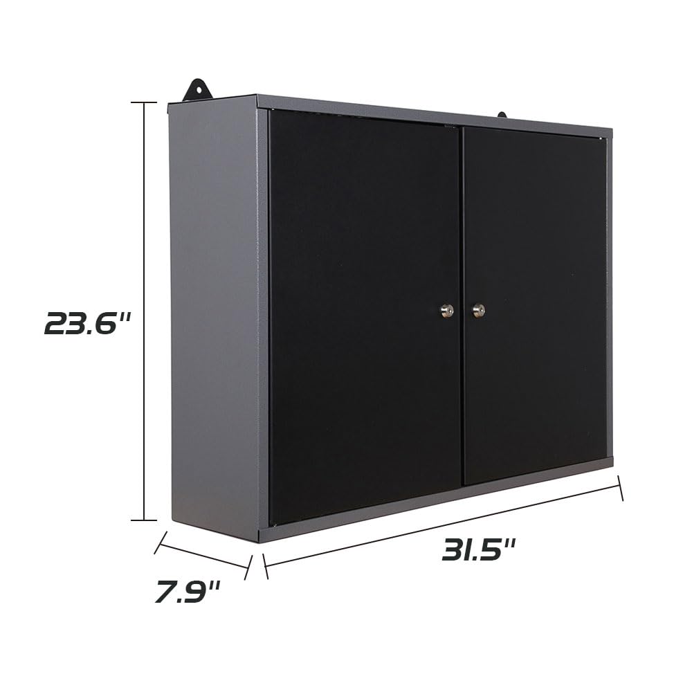 JZD Metal Wall Mounted Storage Tool Cabinet for Garage Basement JZD