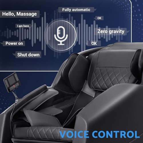 Massage Chair, Zero Gravity Full Body Massage Chair, Shiatsu Recliner with 14 Massage Points, Lumbar & Calf Heating, 20 Auto Modes, Spacious Massage Area, Bluetooth Speaker, Touch Screen Controller Mazzup