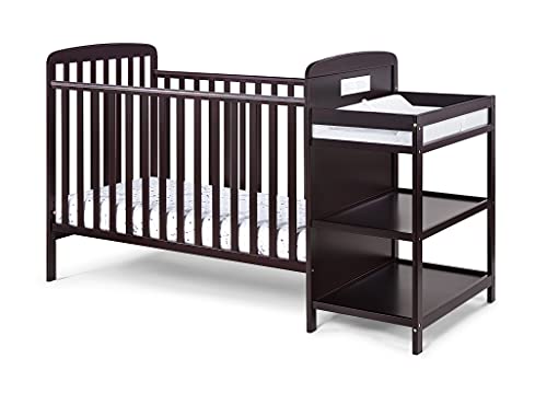 Suite Bebe Ramsey 3 in 1 Convertible Crib and Changer in an Espresso Finish Suite Bebe