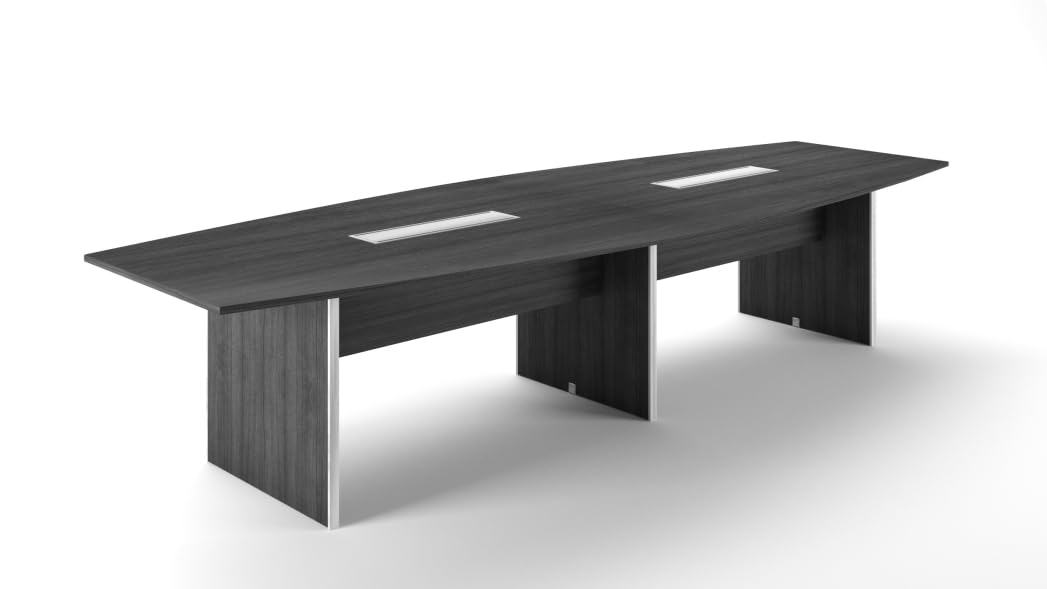 Potenza 12' Conference Table w/Grommets (Grigio) Generic