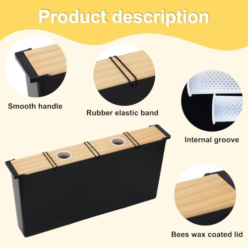 ThxBees 8 Frame Bee Hive Starter Kit, Beehives and Supplies, Beehive Dipped in 100% Beeswax with Frames, Bee Starter Kit Includes Hive Pro Feeder, 2Pcs Bee Keeper Hats, 17Pcs Beekeeping Tool Kit ThxBees