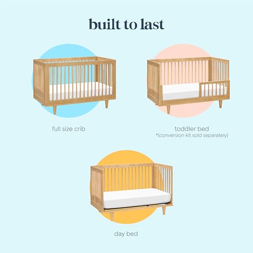 DaVinci Marley 3-in-1 Convertible Crib in Honey, Greenguard Gold Certified DaVinci