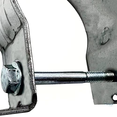 Fence Brackets SupConn(12Pcs) , Tube Tie 2-3/8" , Steel to Wood Fence Bracket, Galvanized Fence Post Bracket,Fence Brackets for Metal Posts - Fence Post Repair (No Include Screws) SupConn