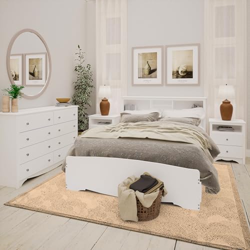 Prepac Monterey 8 Drawer Double Dresser for Bedroom, Wide Chest of Drawers, Bedroom Furniture, Clothes Storage and Organizer, 15.75" D x 59" W x 36.25" H, White, WDC-6338 Prepac