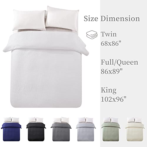 HollyHOME Luxury Checkered Super Soft Solid Single Pinsonic Quilted Bed Quilt Bedspread Bed Cover, White, Twin HollyHOME
