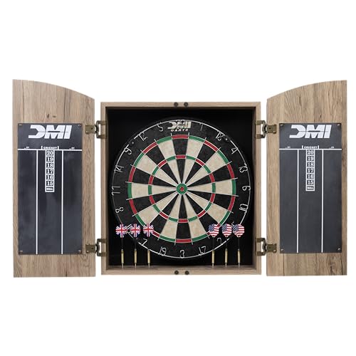 DMI Sports Dublin Bristle Dartboard Cabinet Set - Bristle Dartboard Included DMI Sports