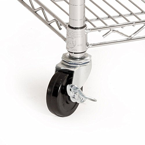 Seville Classics UltraDurable Heavy Duty NSF Solid Steel Wire Rack Storage Unit Organizer for Garage, Warehouse, Office, Restaurant, Classroom, Kitchen, 5-Tier Shelving, 60" W x 18" D Seville Classics