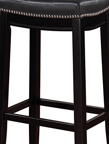 Linon Claridge Bar, Black Stool, 32" X 18.75" X 13" Linon