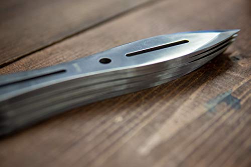 Smith & Wesson 8in Throwing Knives and 10in Axes Combo with Full Tang Stainless Steel Design, Bottle Opener and Nylon Sheaths for Recreation and Competition Smith & Wesson