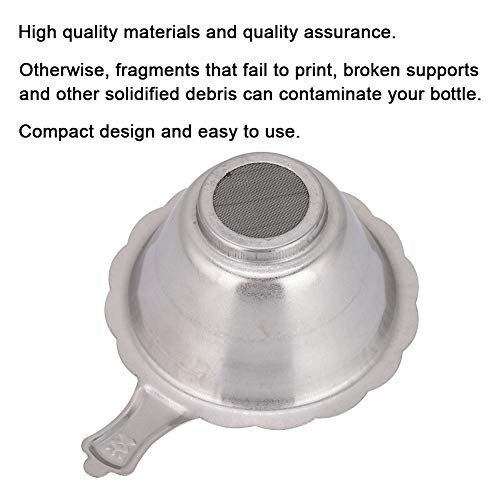Paint Strainer, Stainless Steel Funnel, Resin Funnel Filter Cup for SLA/DLP 3D Printer UV Resin Paint Strainers Paint Filters Cone 3D Printer Strainer Filter for 3D Printing Liquid LJCM