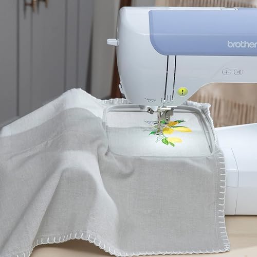 Brother PE900 5" x 7" Embroidery Machine with 5pc Embroidery Hoop Set, Embroidery Threads, & Accessories