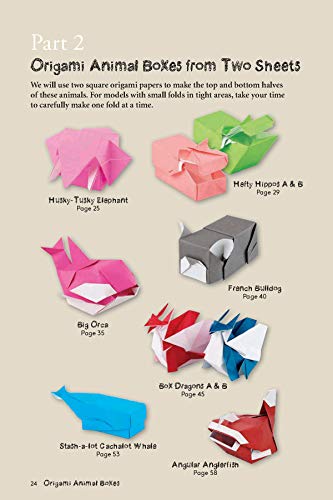 Origami Animal Boxes Kit: Cute Paper Models with Secret Compartments! (14 Animal Origami Models + 48 Folding Sheets) Tuttle Publishing