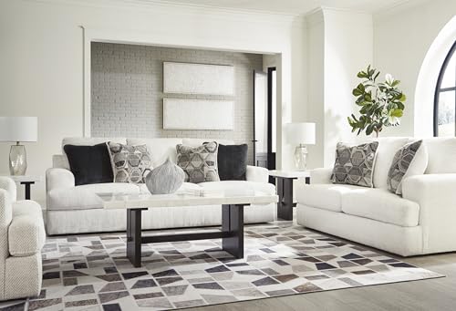 Signature Design by Ashley Karinne Coastal Sofa with Non-skid Legs, White Signature Design by Ashley