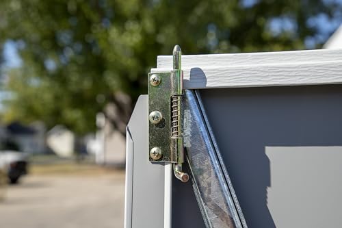 Arrow Yardsaver Compact Galvanized Steel Storage Shed with Pent Roof, 4' x 10' Arrow