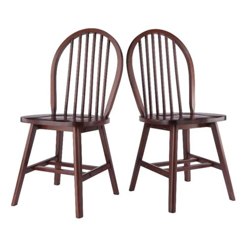 Windsor 2-Pc Chair Set - Walnut Winsome